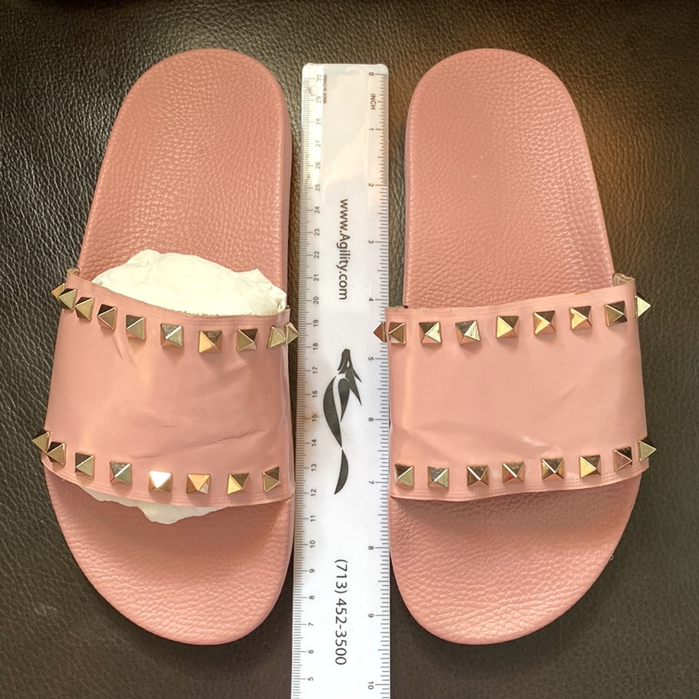 VALENTINO ROCKSTUD ACCENTS SLIDES - Picture 11 of 16